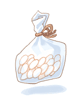 Neatly Sliced Rice Cake
